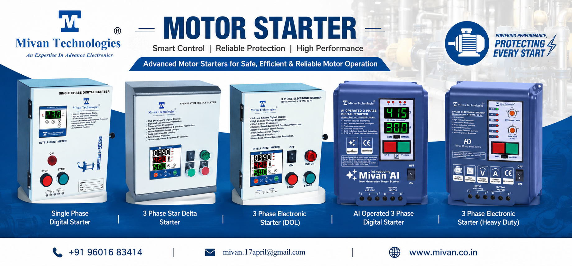 Mobile Starter for 3 Phase Motor Price