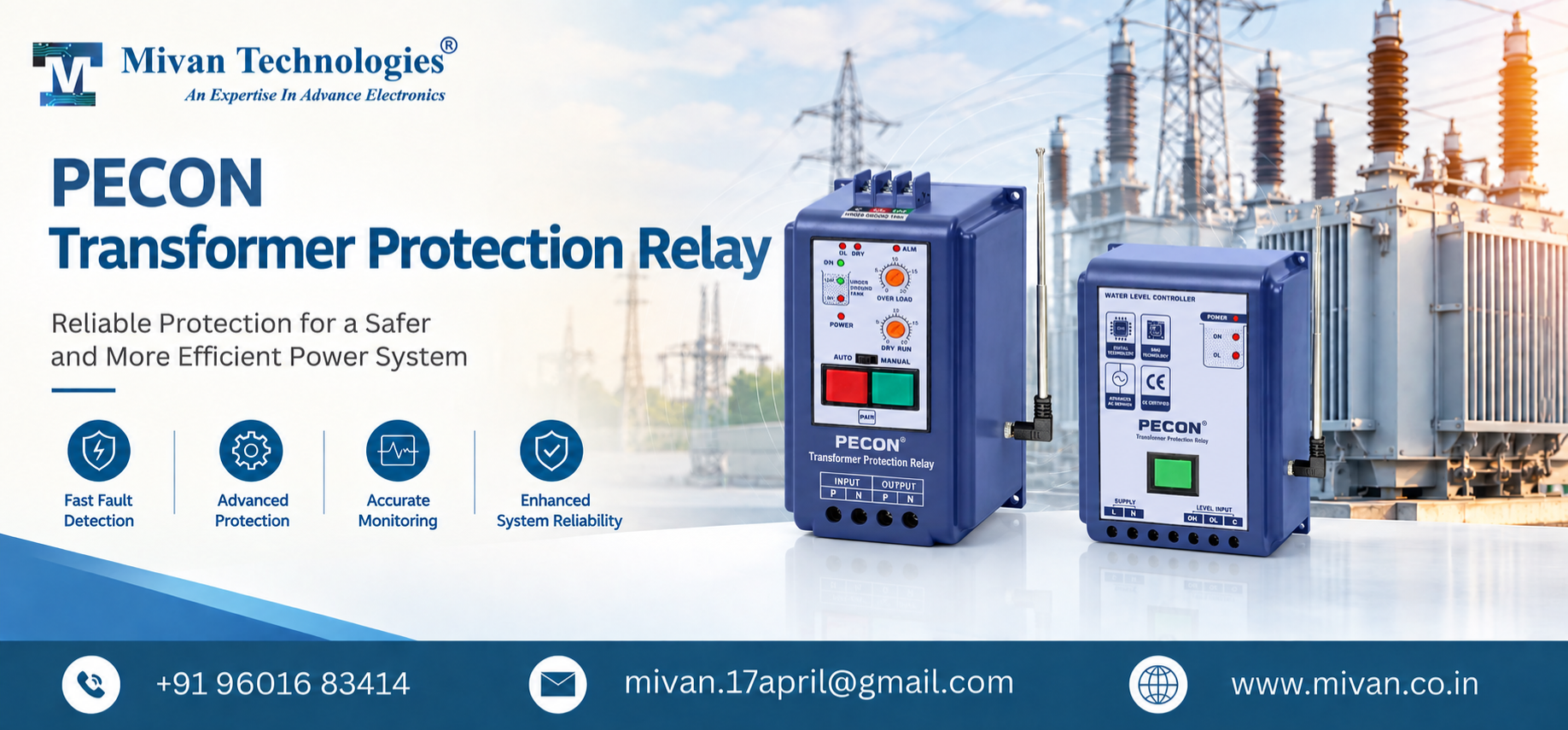 PECON Transformer Protection Relay
