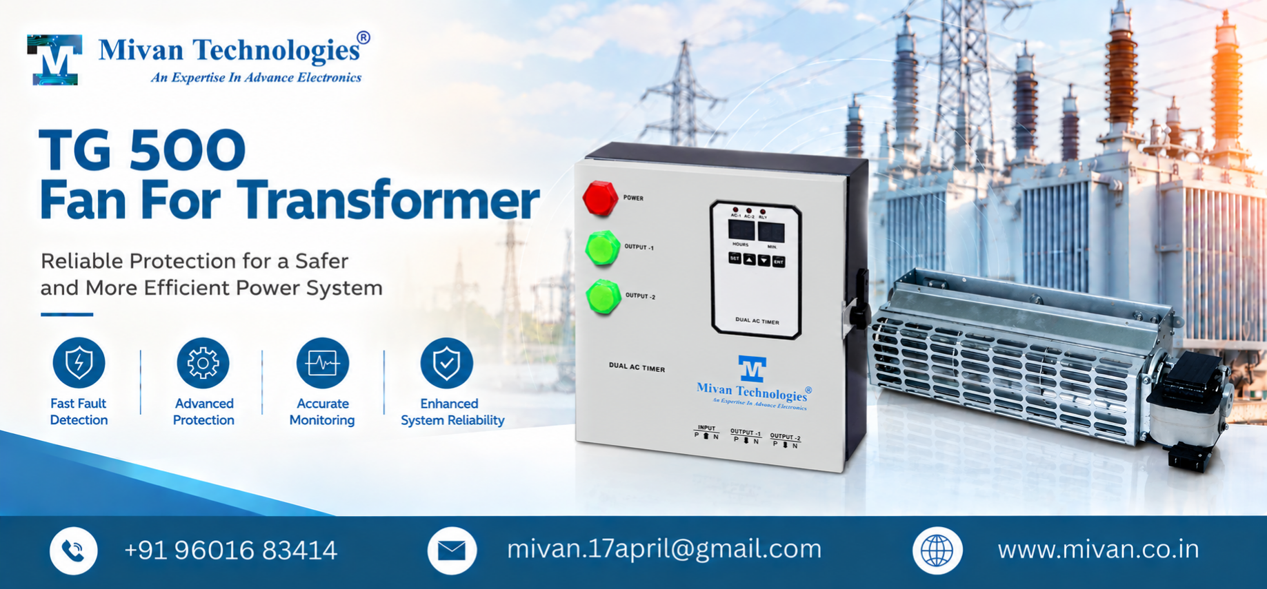 TG 500 Fan For Transformer
