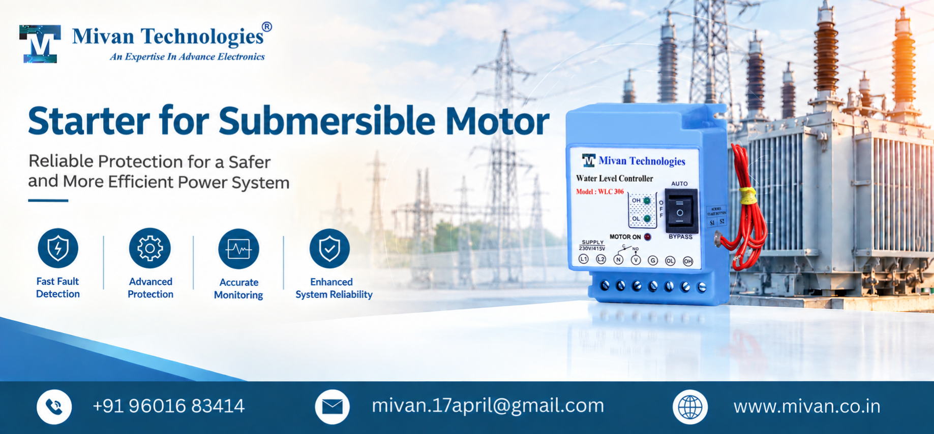 Starter for Submersible Motor