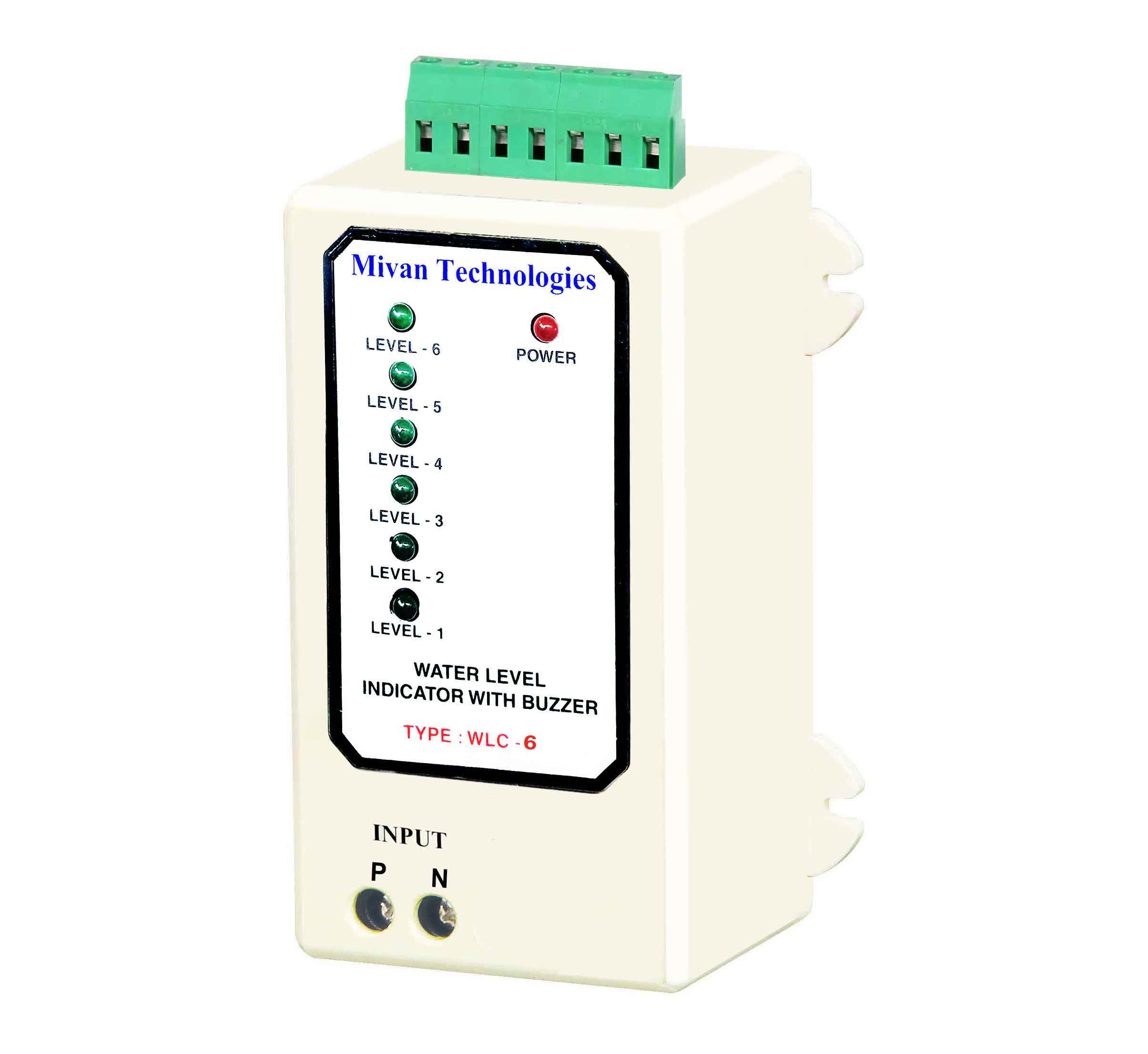 WLI 6 Water level indicator with 7 sensors indicate 6 different level of tank with buzzer