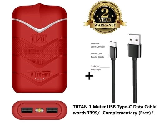 Modern Power Bank 10200mAh With 2 Years Warranty