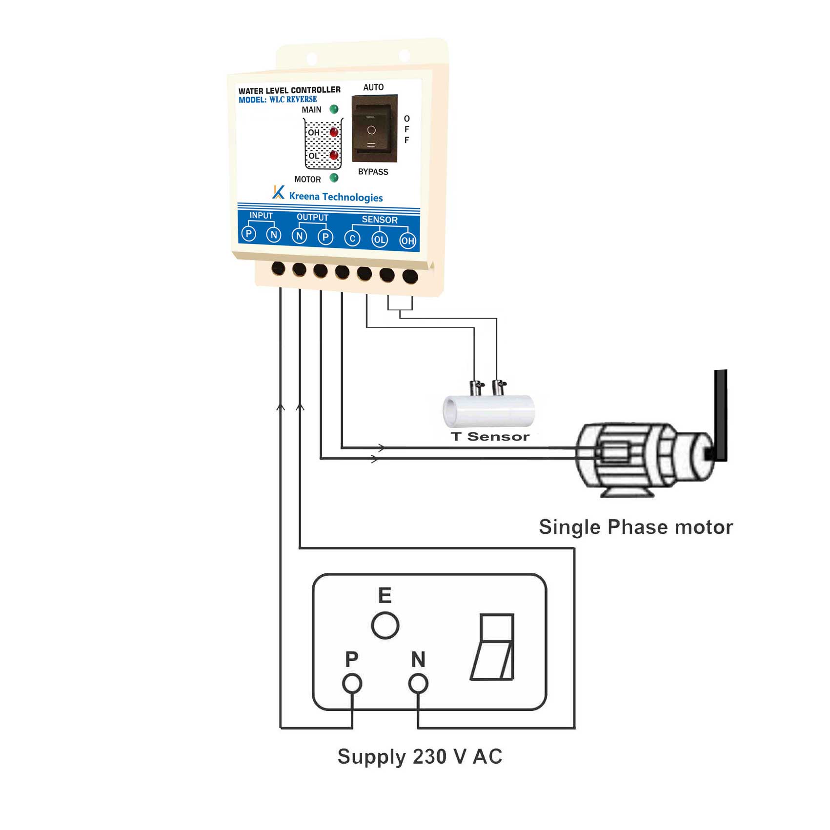 WLC Reverse WITH T SENSOR When water comes in municipal line it starts the motor