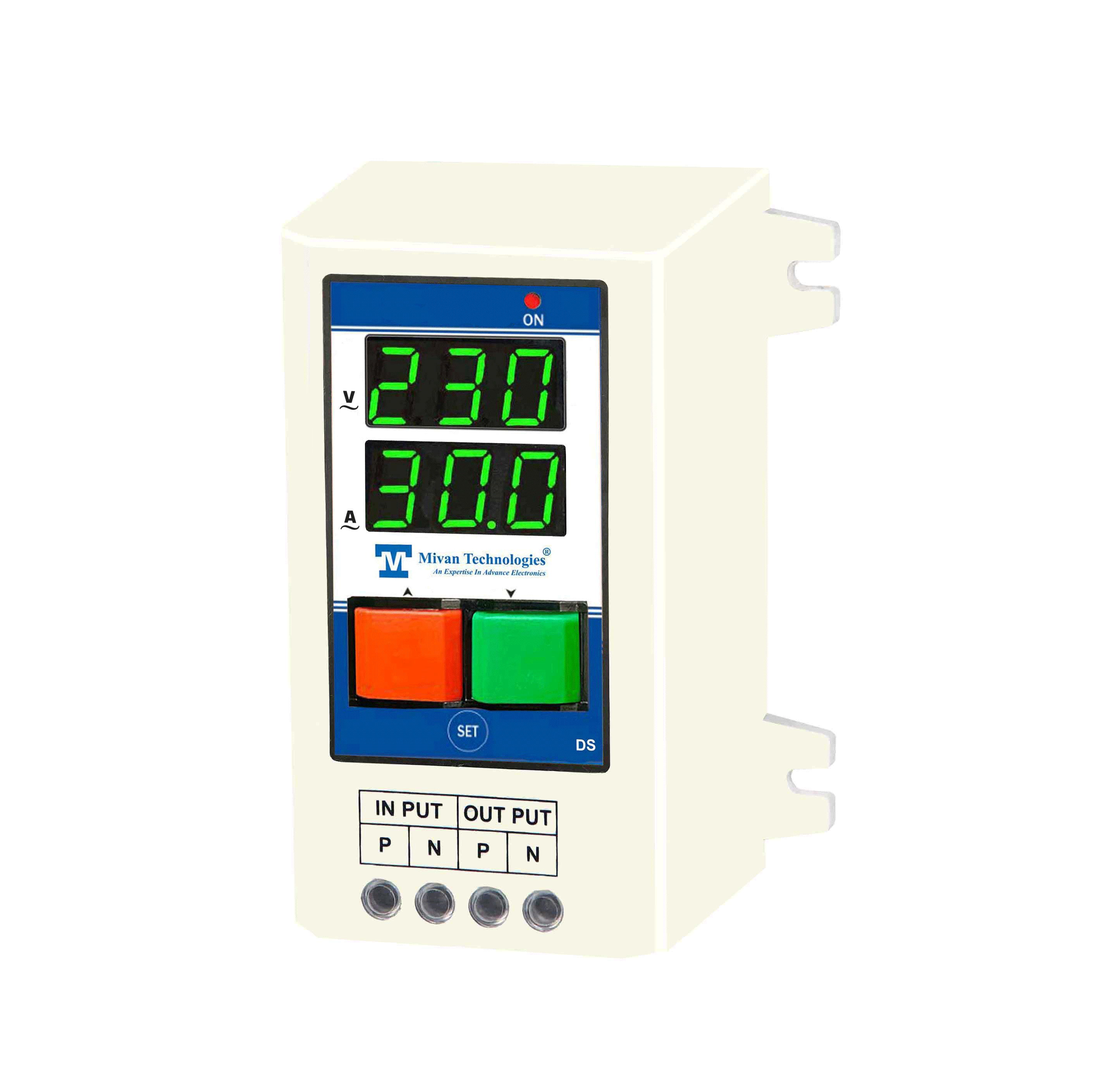 Single Phase motor starter with HV LV & OL and dry run protection cyclic timer suitable for all single phase appliances Suitable up to 3 hp motor DS