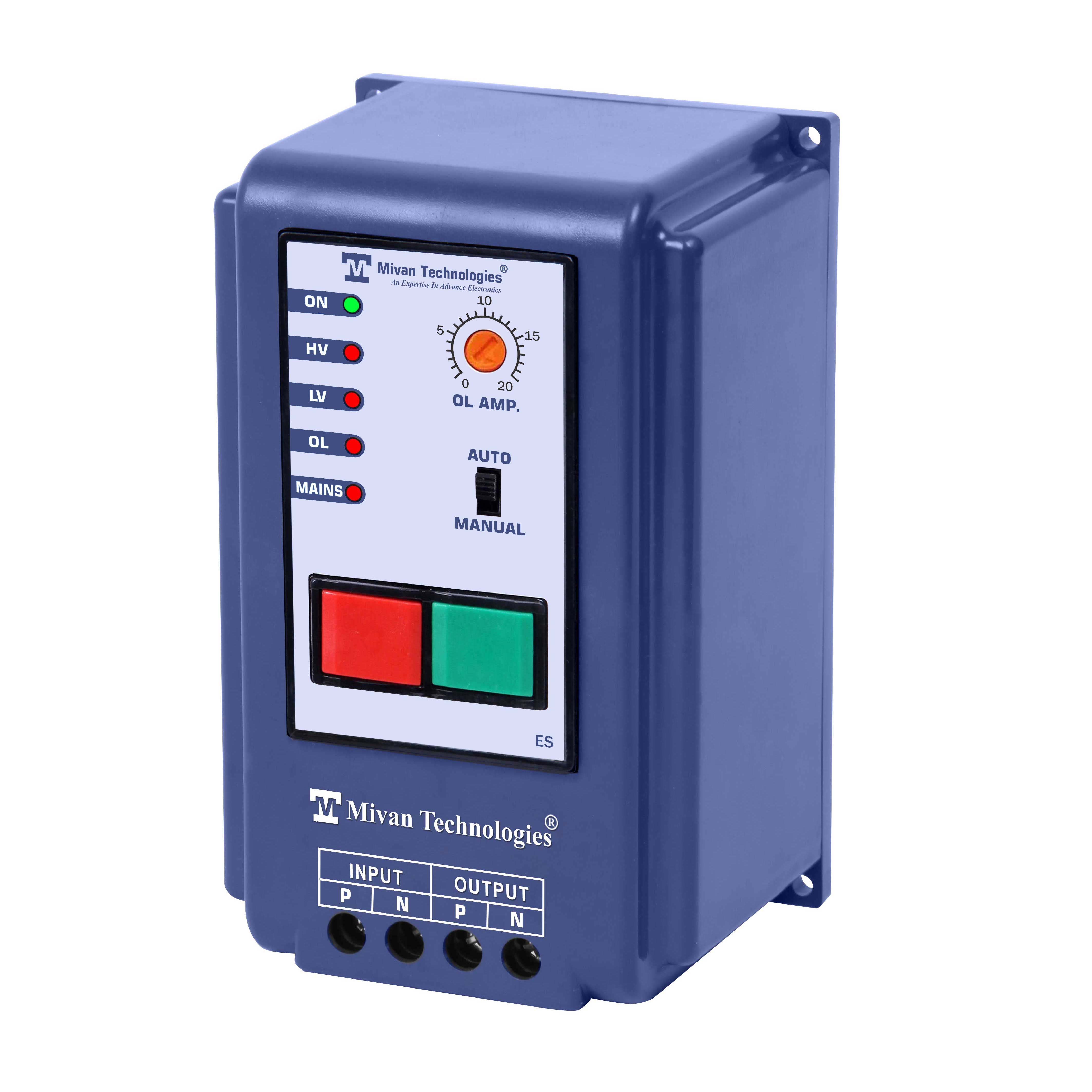 ES HD Single Phase motor starter  with high low voltage and overload protection suitable for all single phase appliances Suitable up to 3 hp motor